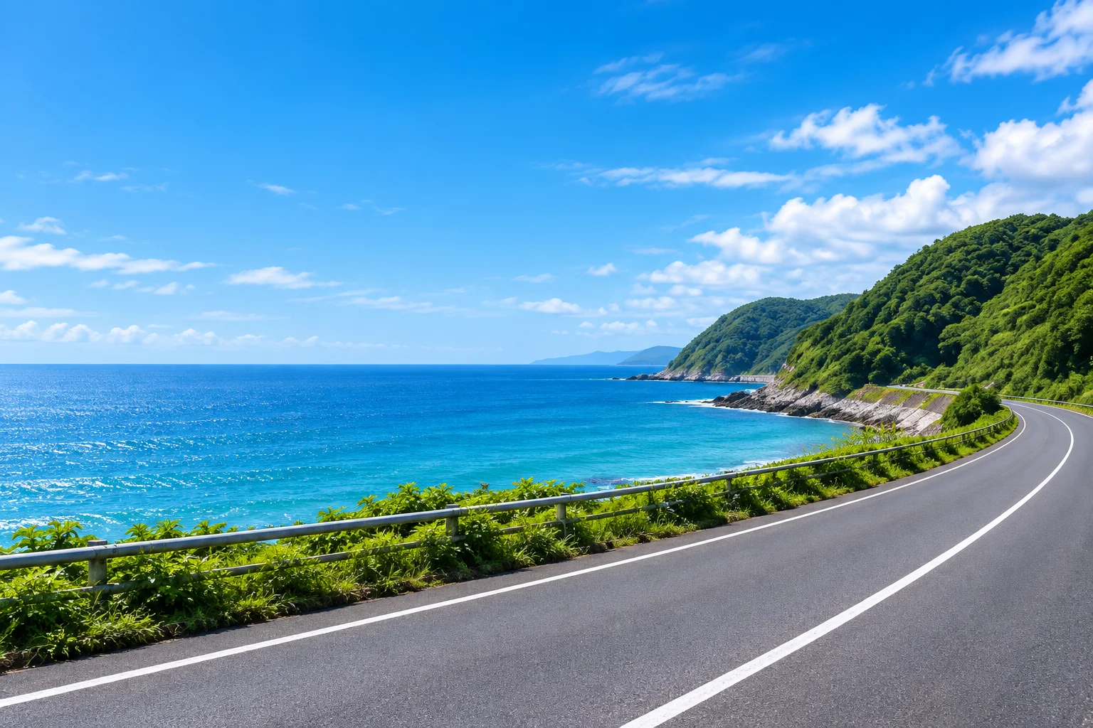 A drive along the coast (illustration)